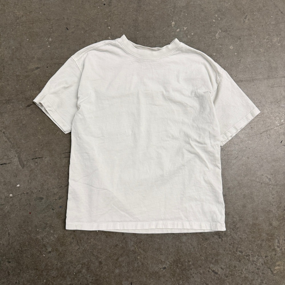 Zara Kids Boys Off White Short Sleeve Crew Neck Cotton T-Shirt Size 11-12 152cm
